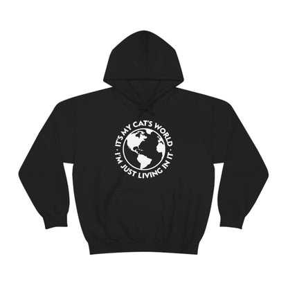 It's My Cat's World | Hooded Sweatshirt - Detezi Designs-57587533495569330094