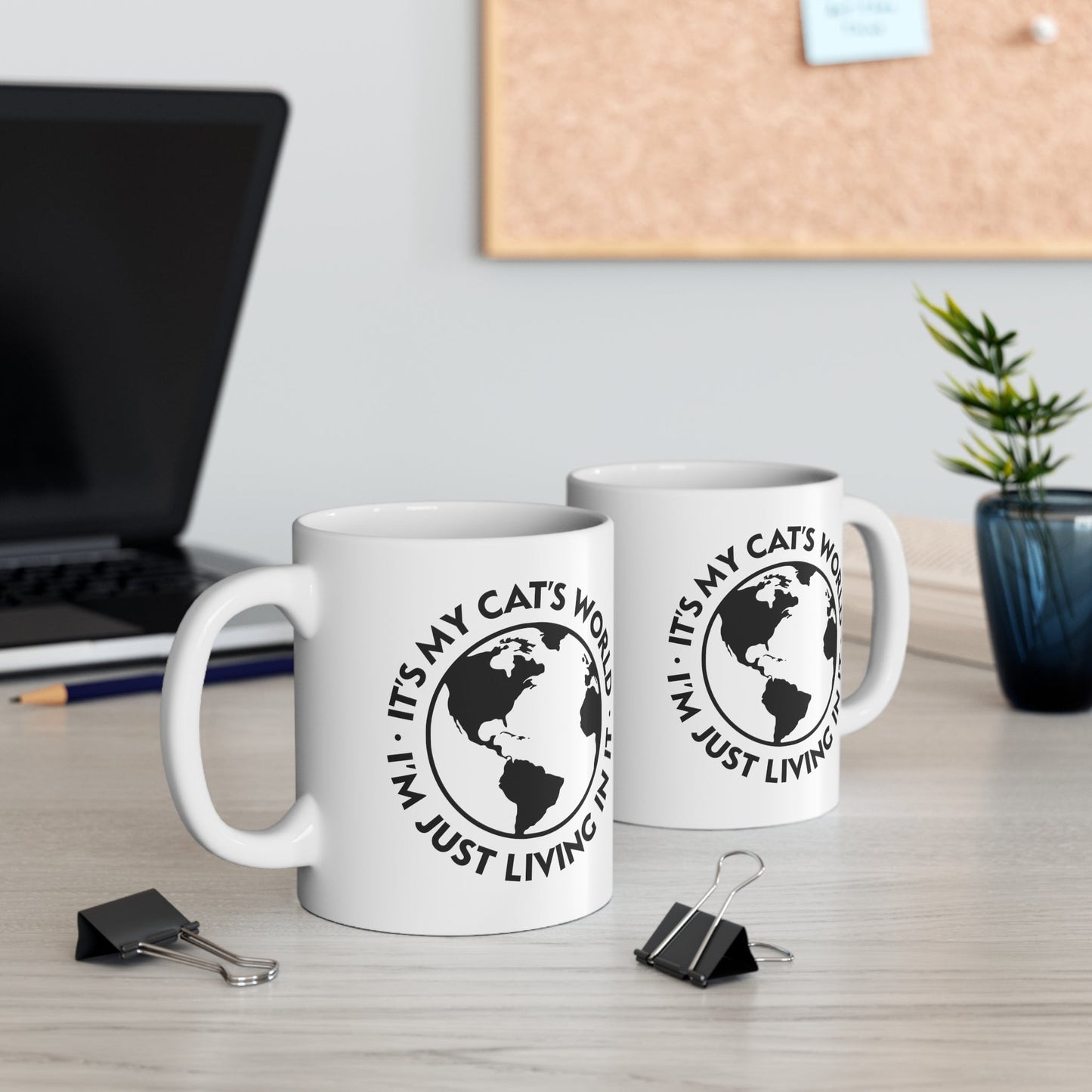 It's My Cat's World | Mug - Detezi Designs-24229325458487345461