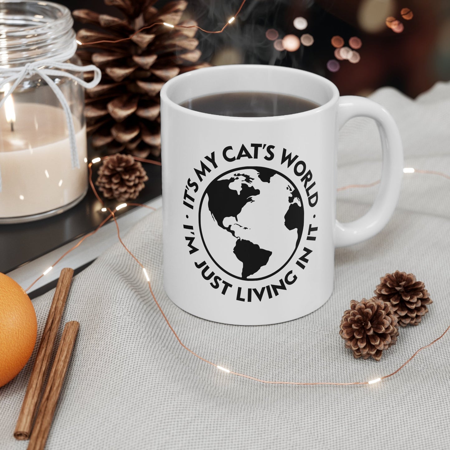 It's My Cat's World | Mug - Detezi Designs-24229325458487345461