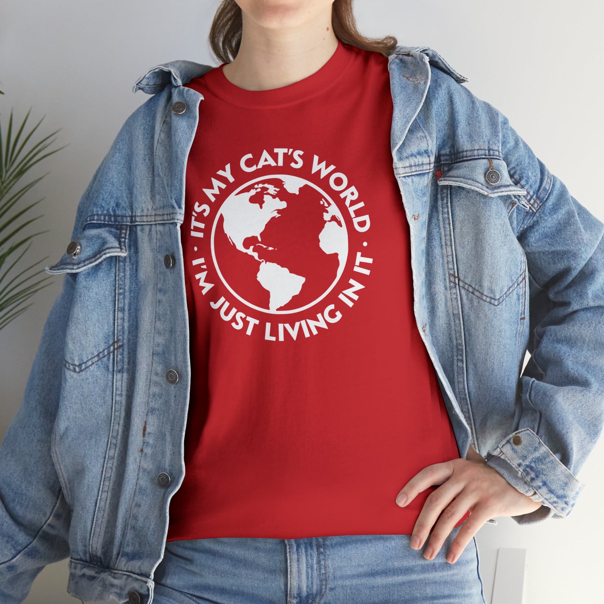 It's My Cat's World | Text Tees - Detezi Designs-22883122723160035861