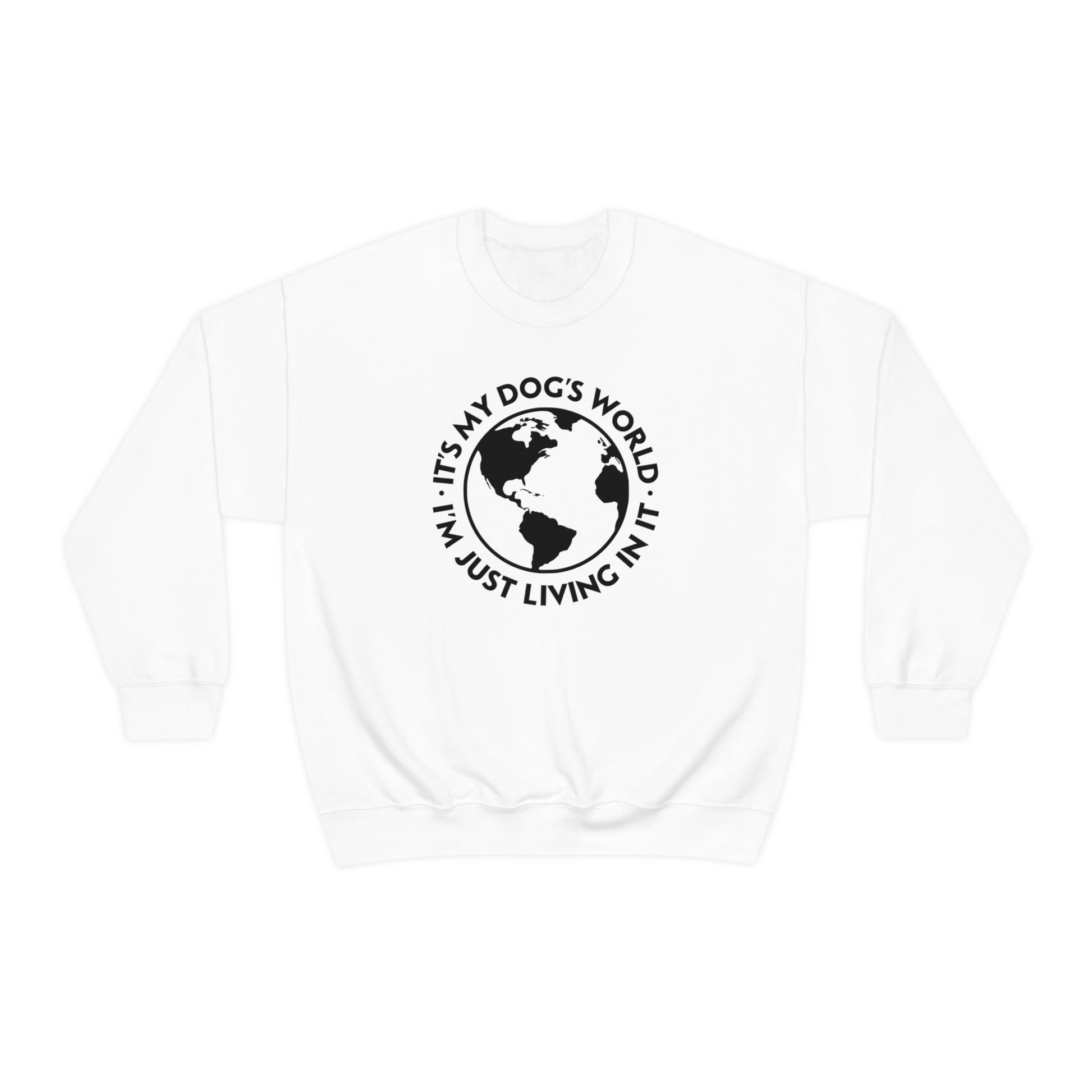 It's My Dog's World | Crewneck Sweatshirt - Detezi Designs-36799260780739015504