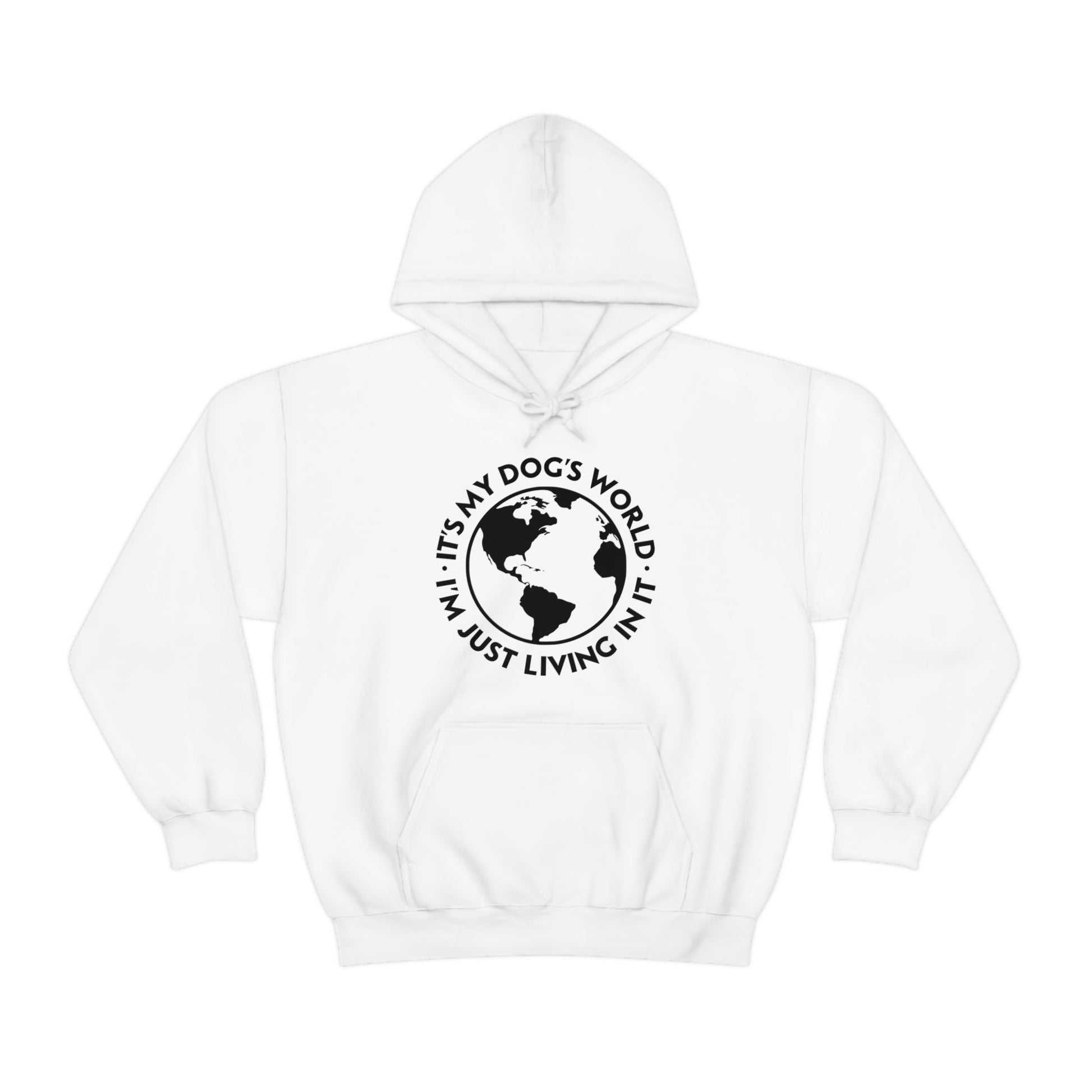 It's My Dog's World | Hooded Sweatshirt - Detezi Designs-16564813303009122698