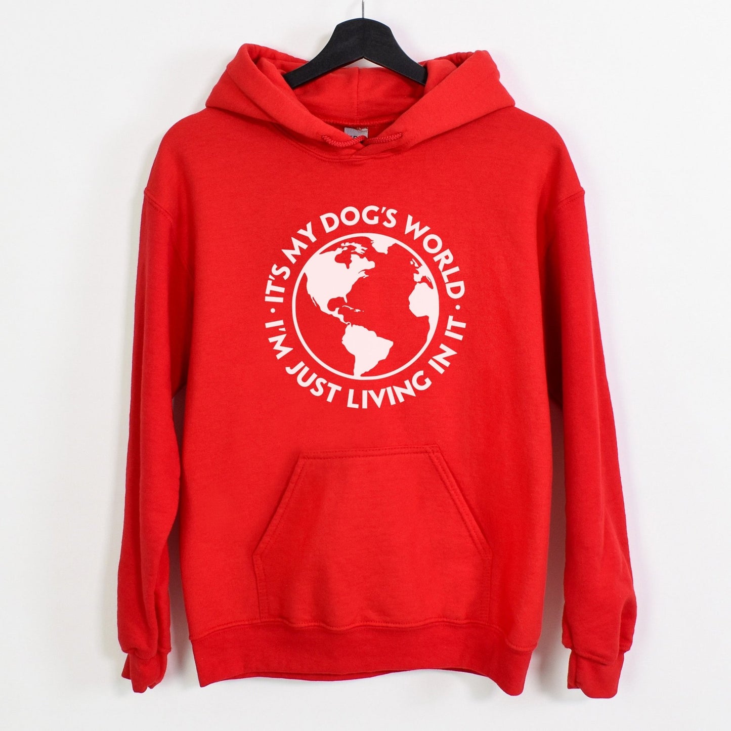 It's My Dog's World | Hooded Sweatshirt - Detezi Designs-29448405985507851248