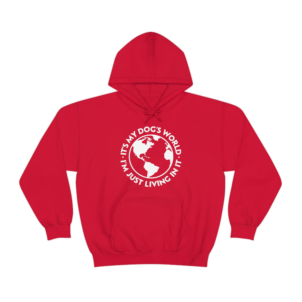 It's My Dog's World | Hooded Sweatshirt - Detezi Designs-29448405985507851248