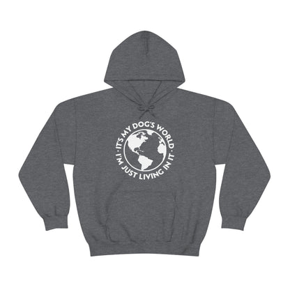It's My Dog's World | Hooded Sweatshirt - Detezi Designs-89576840942515730607