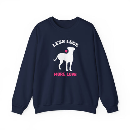 Less Legs, More Love | Crewneck Sweatshirt - Detezi Designs-18212135183519521712