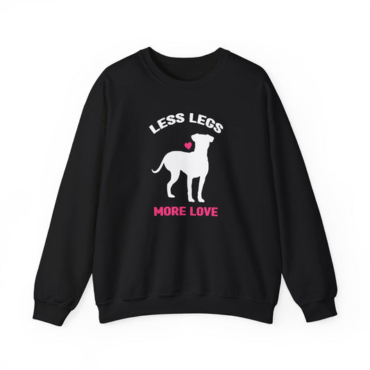Less Legs, More Love | Crewneck Sweatshirt - Detezi Designs-87423513126842534894
