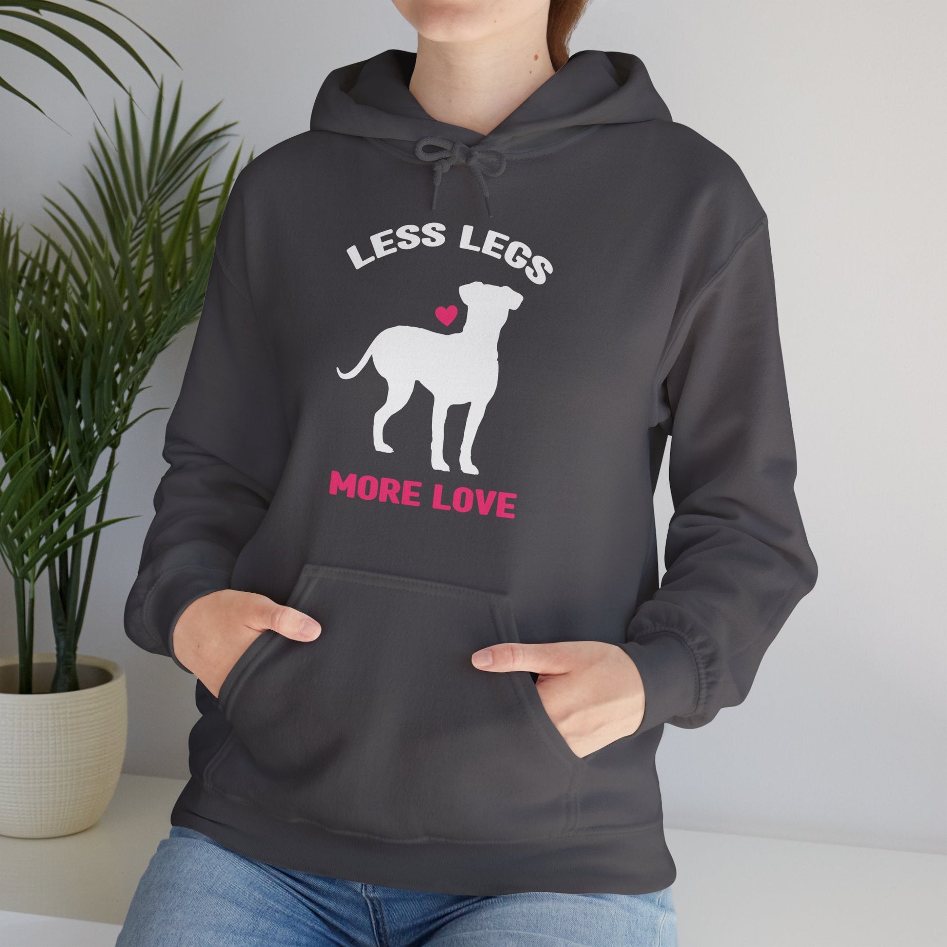 Less Legs, More Love | Hooded Sweatshirt - Detezi Designs-45834146319491736181