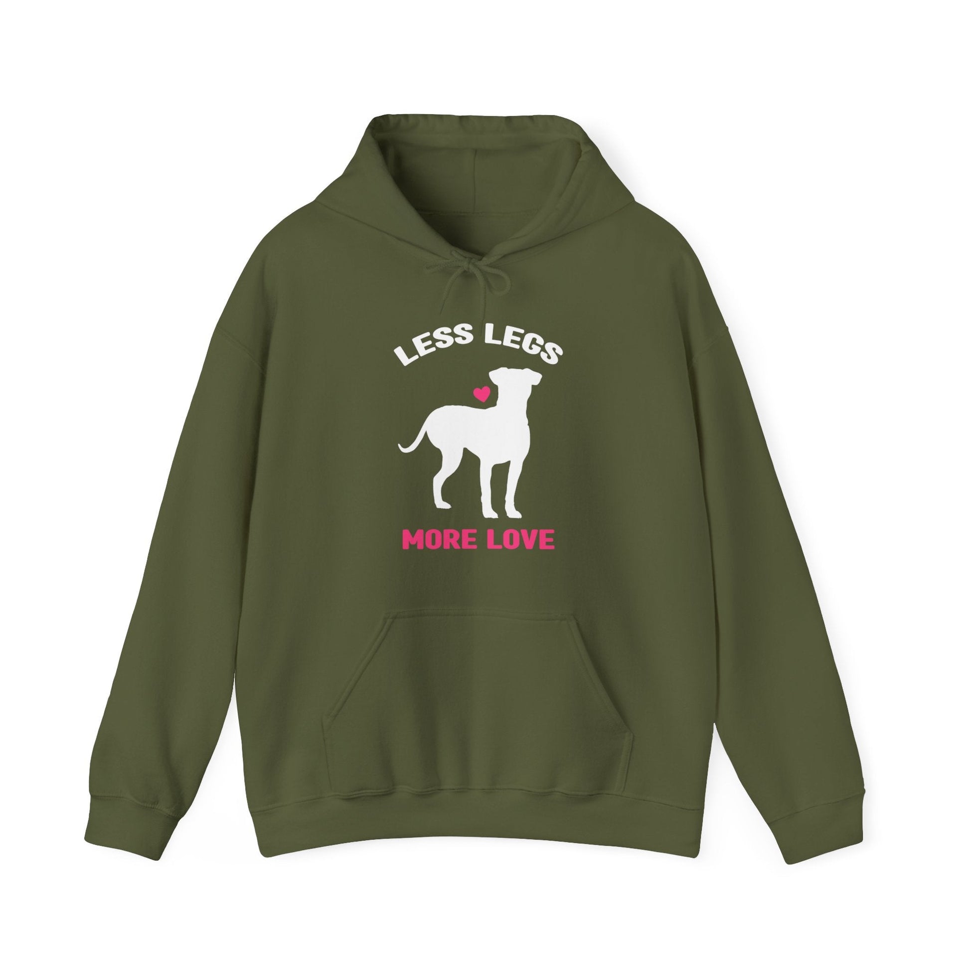 Less Legs, More Love | Hooded Sweatshirt - Detezi Designs-81592042335331726506