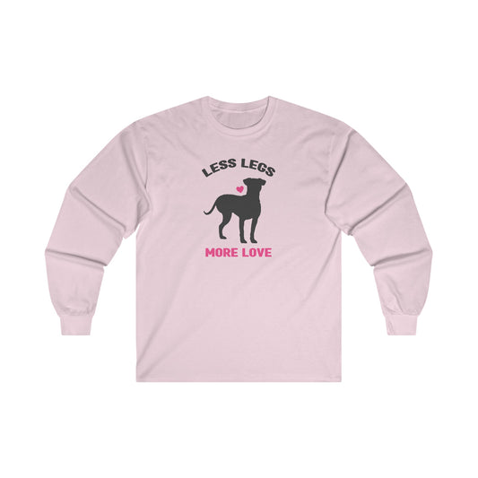 Less Legs, More Love | Long Sleeve Tee - Detezi Designs-72981945969819542035