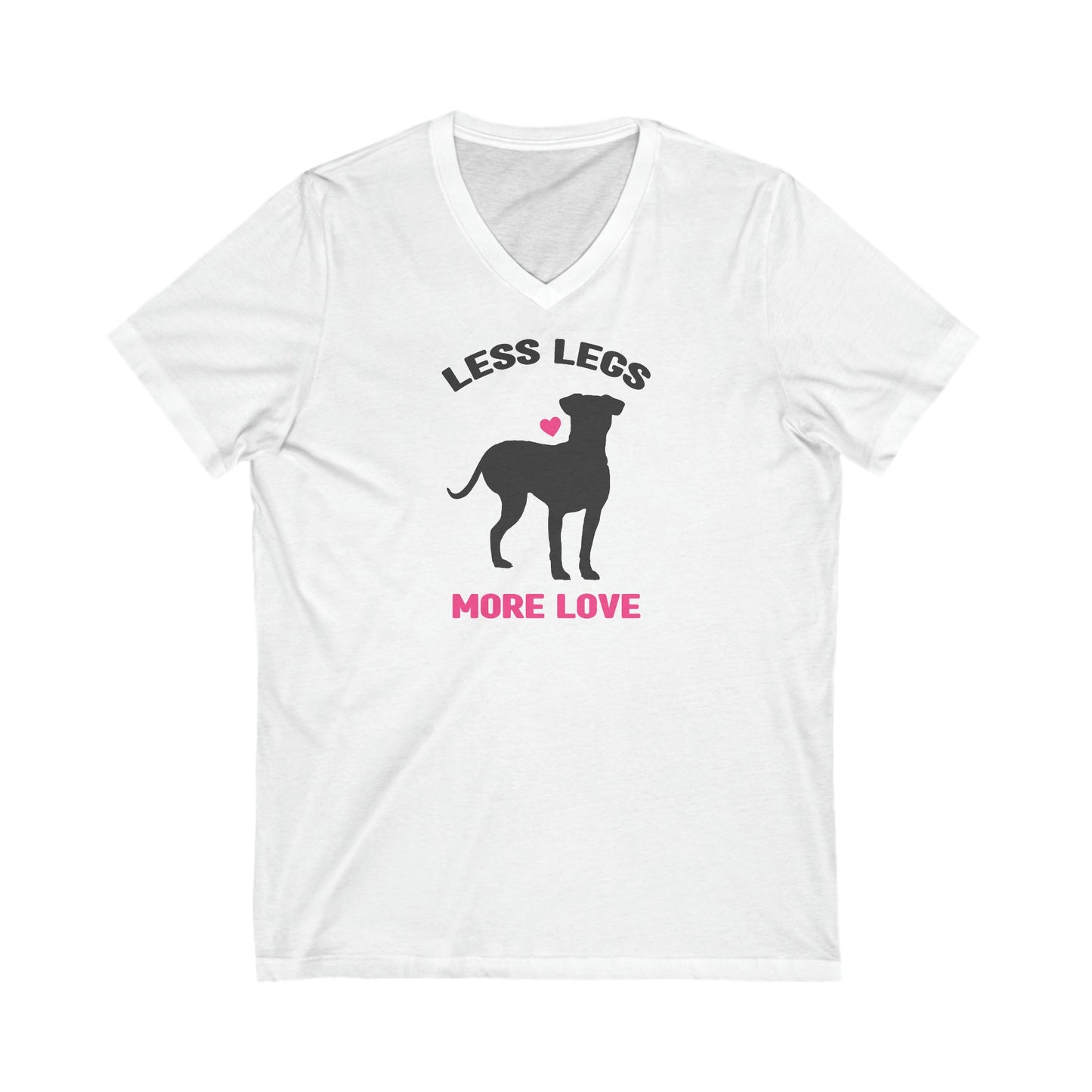 Less Legs, More Love | Unisex V-Neck Tee - Detezi Designs-32535816127871140781