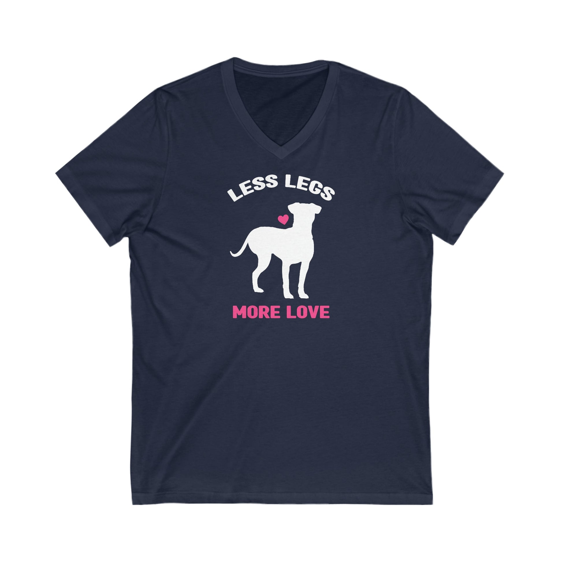 Less Legs, More Love | Unisex V-Neck Tee - Detezi Designs-33693687991507089040