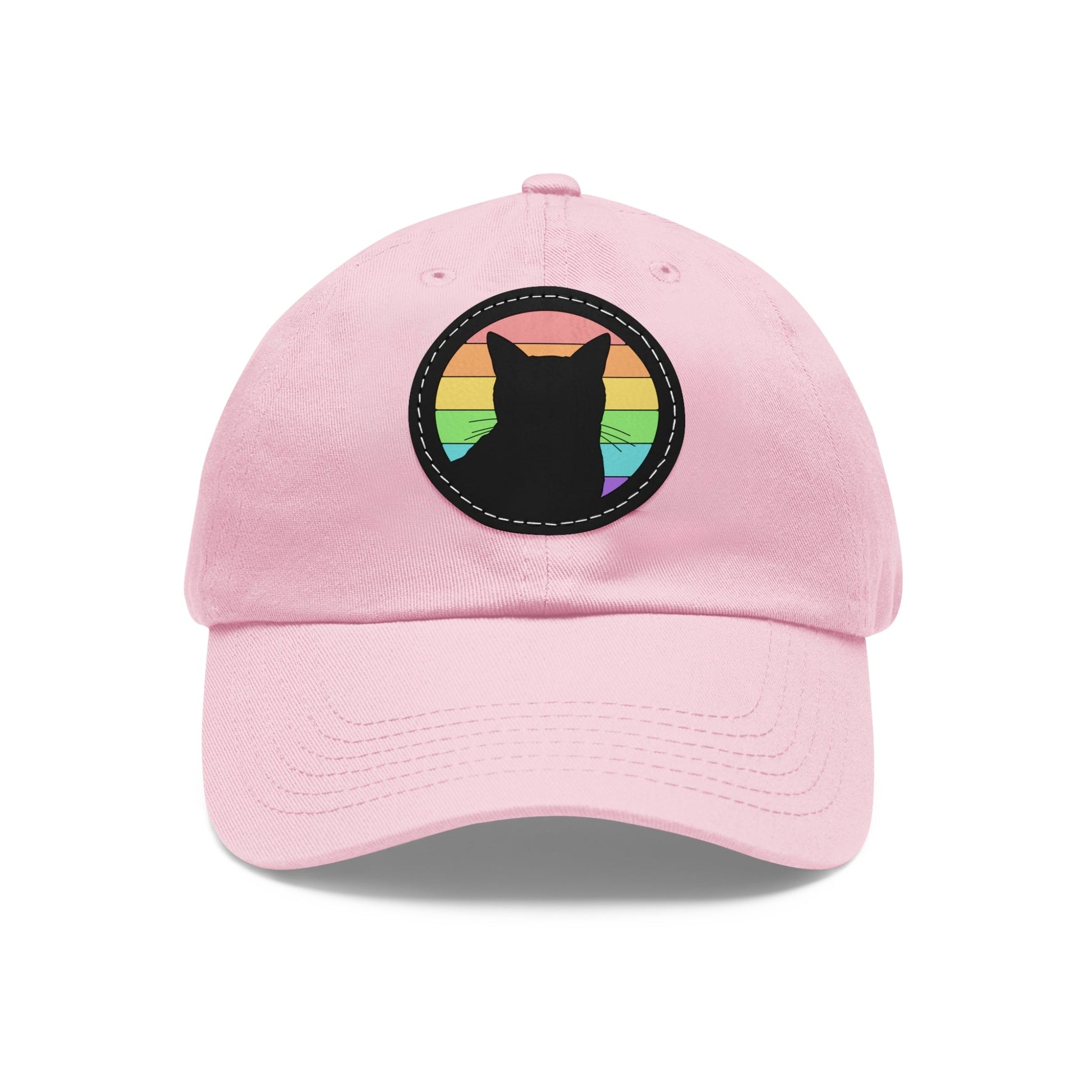 LGBTQ+ Pride | Cat Silhouette | Dad Hat - Detezi Designs-12680227032504132995