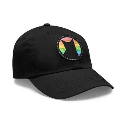 LGBTQ+ Pride | Cat Silhouette | Dad Hat - Detezi Designs-14090786885394299593