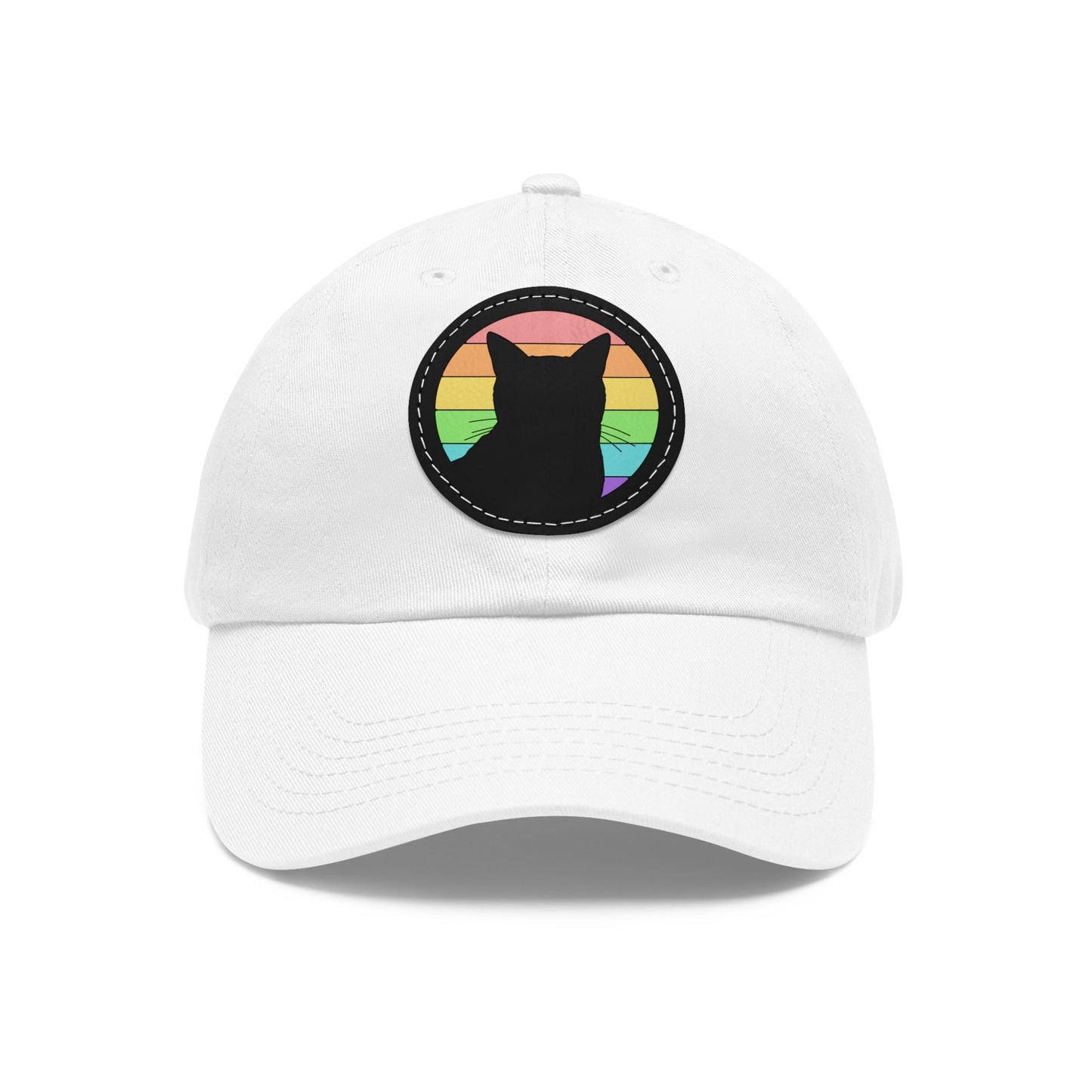 LGBTQ+ Pride | Cat Silhouette | Dad Hat - Detezi Designs-20682854678096030312