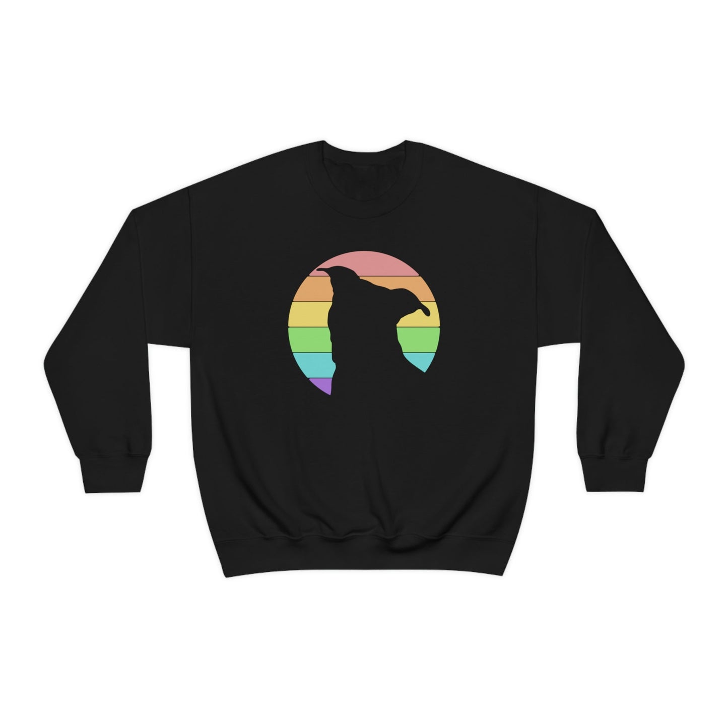 LGBTQ+ Pride | Pit Bull Silhouette | Crewneck Sweatshirt - Detezi Designs-28176528732122082748