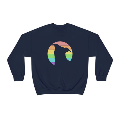 LGBTQ+ Pride | Pit Bull Silhouette | Crewneck Sweatshirt - Detezi Designs-30309123965576628652