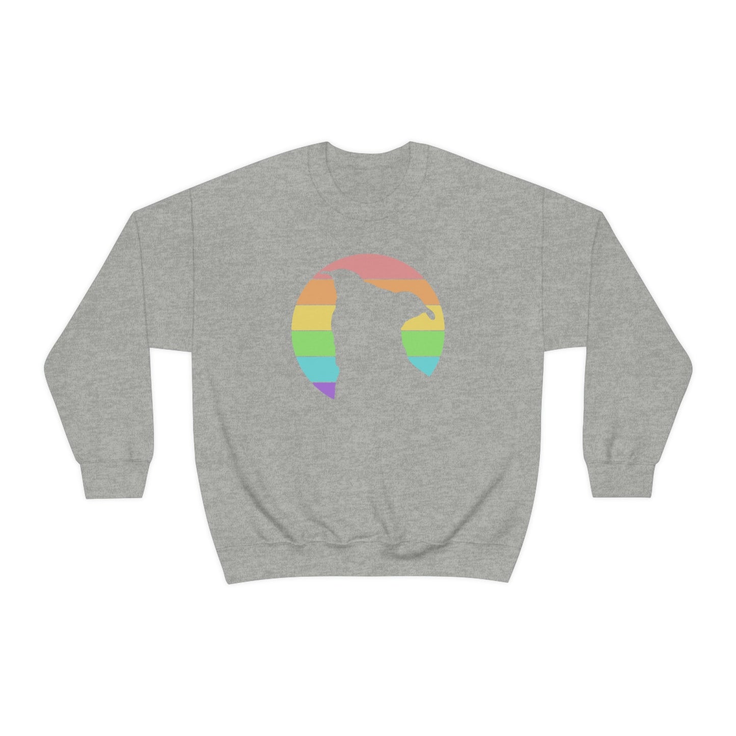 LGBTQ+ Pride | Pit Bull Silhouette | Crewneck Sweatshirt - Detezi Designs-59073720319833693384