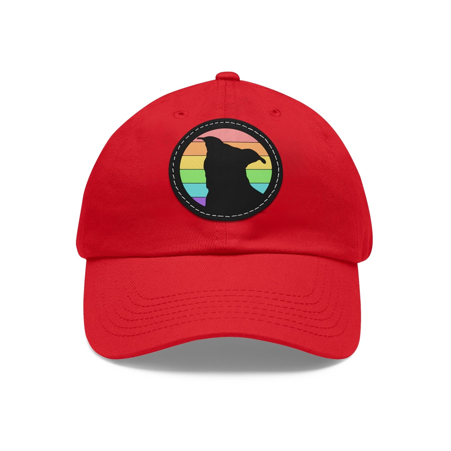 LGBTQ+ Pride | Pit Bull Silhouette | Dad Hat - Detezi Designs-13590390586148269062