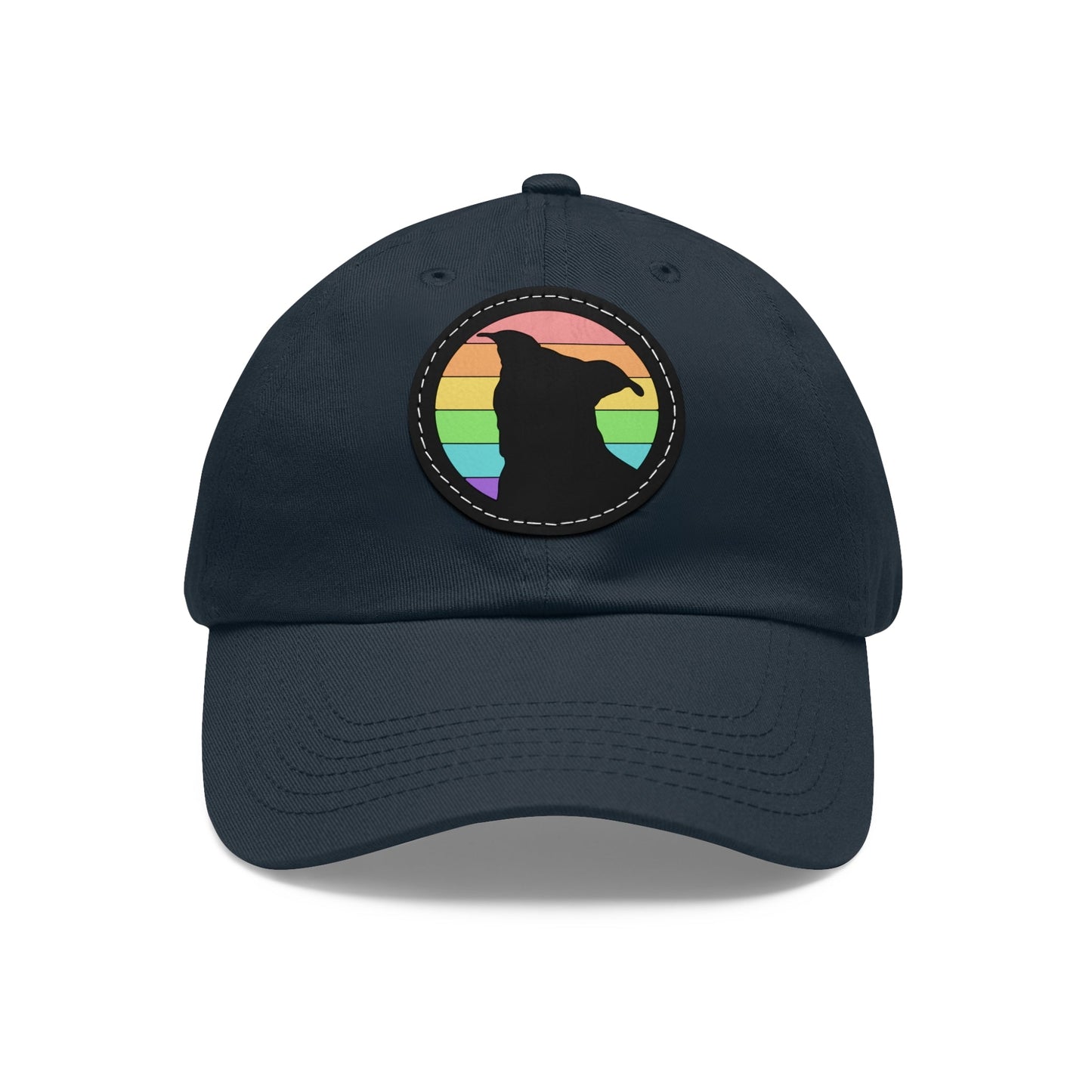 LGBTQ+ Pride | Pit Bull Silhouette | Dad Hat - Detezi Designs-22905917294527353553