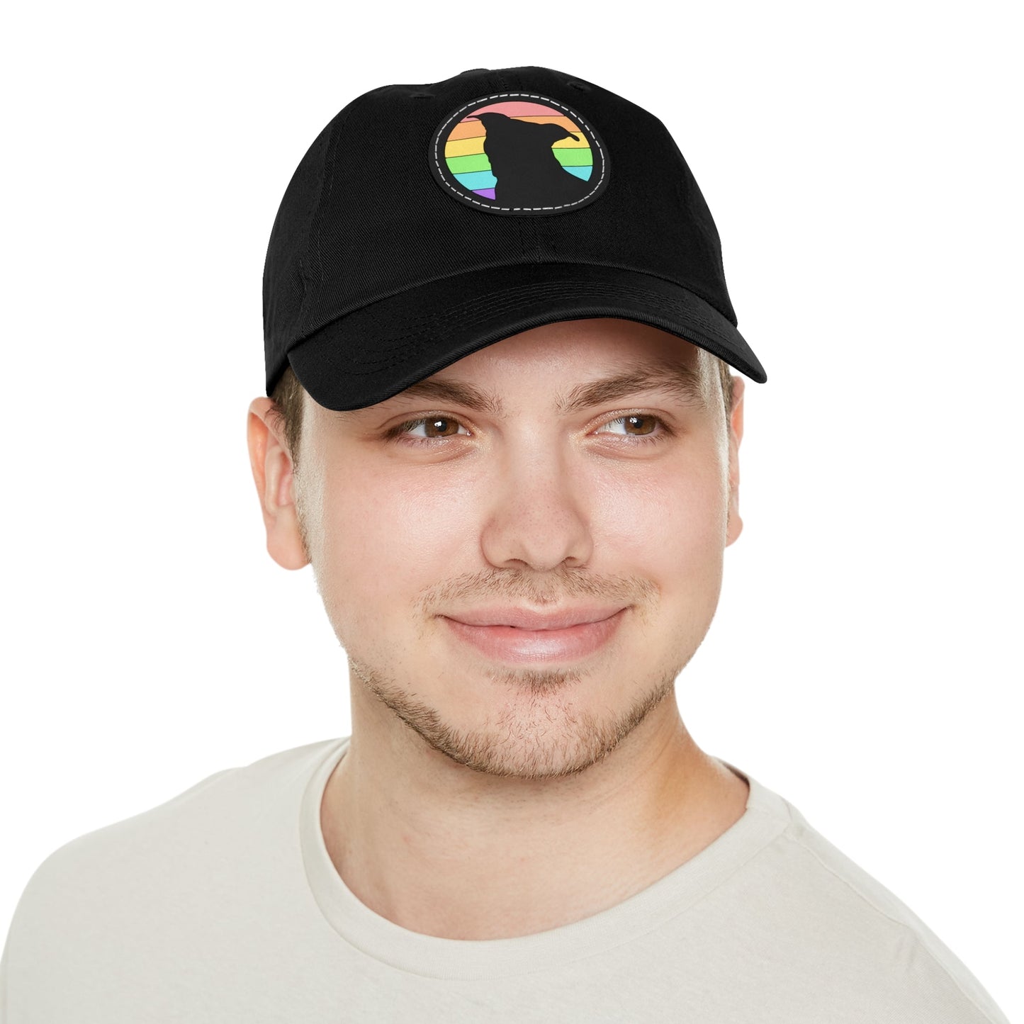 LGBTQ+ Pride | Pit Bull Silhouette | Dad Hat - Detezi Designs-92683270550549237013