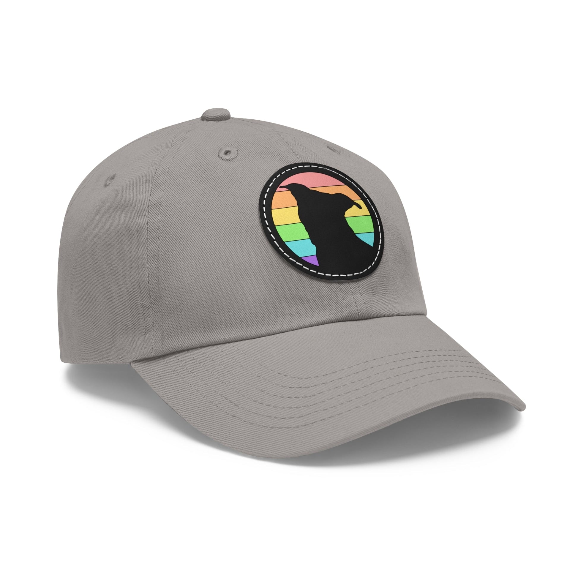 LGBTQ+ Pride | Pit Bull Silhouette | Dad Hat - Detezi Designs-92683270550549237013