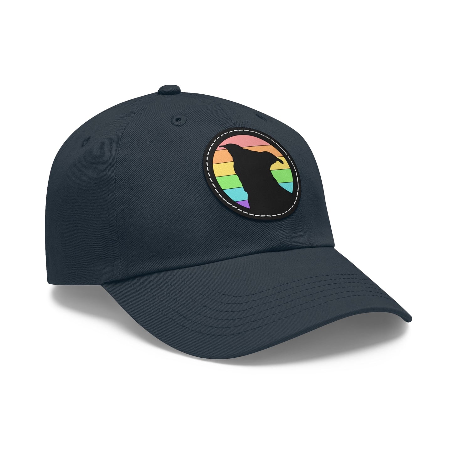 LGBTQ+ Pride | Pit Bull Silhouette | Dad Hat - Detezi Designs-92683270550549237013