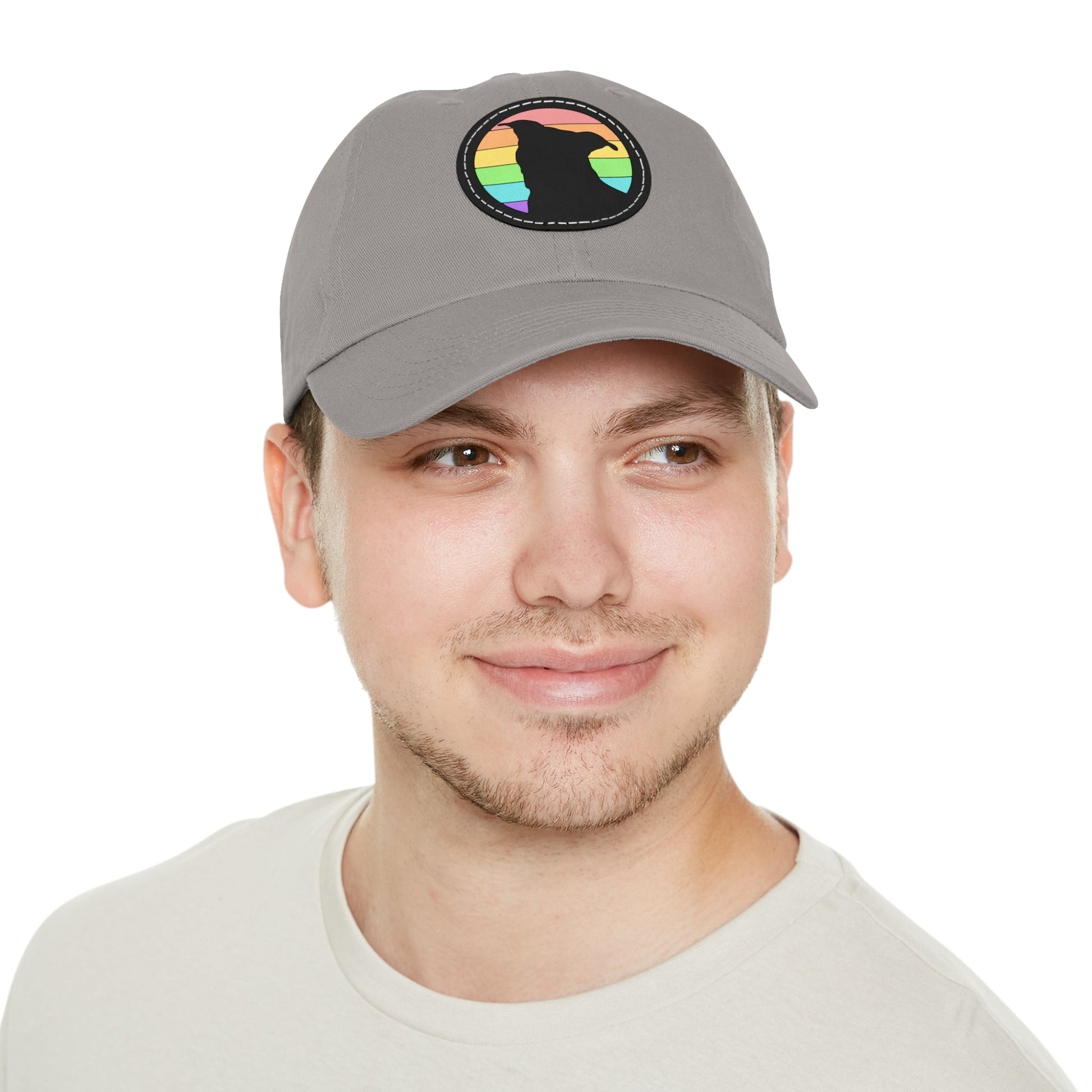 LGBTQ+ Pride | Pit Bull Silhouette | Dad Hat - Detezi Designs-92683270550549237013