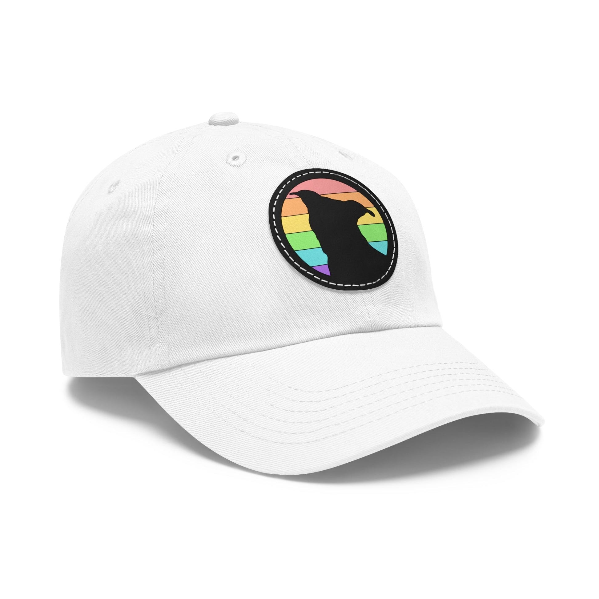 LGBTQ+ Pride | Pit Bull Silhouette | Dad Hat - Detezi Designs-92683270550549237013