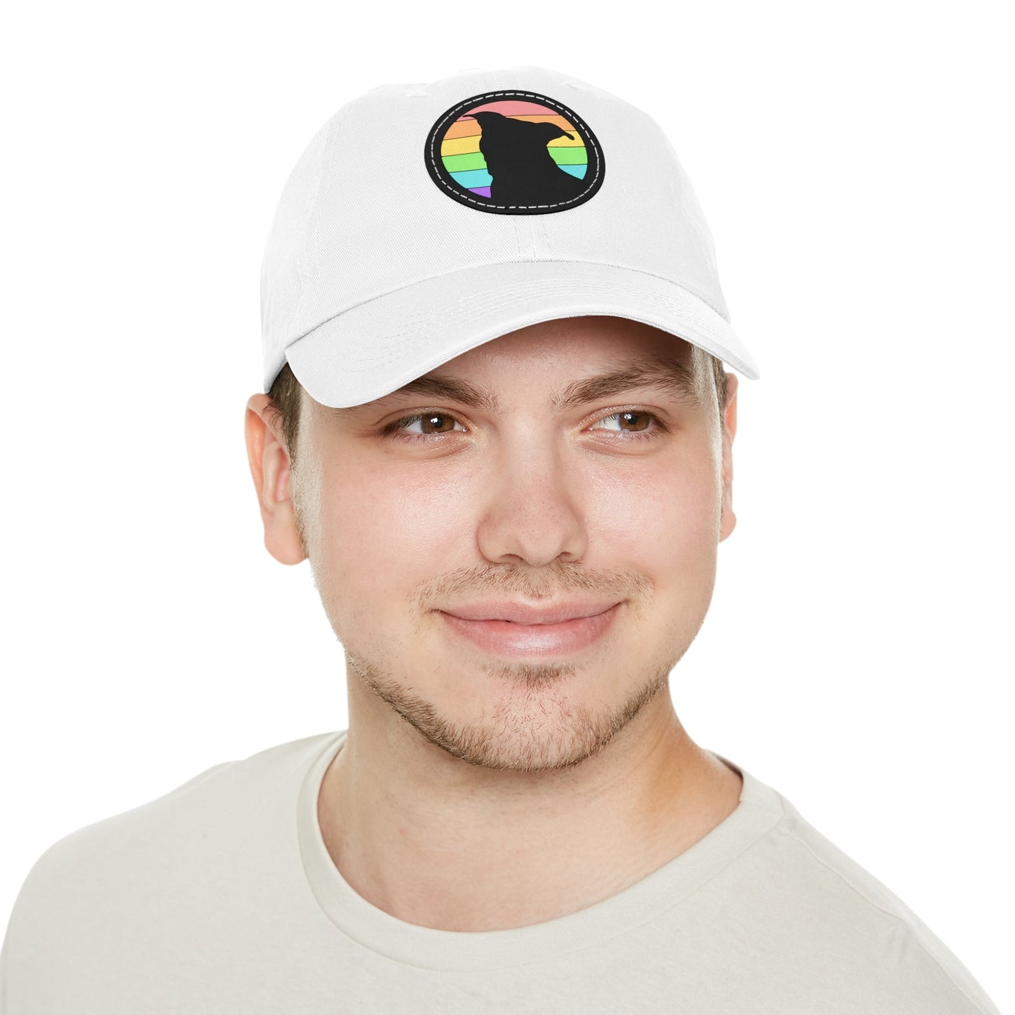 LGBTQ+ Pride | Pit Bull Silhouette | Dad Hat - Detezi Designs-92683270550549237013