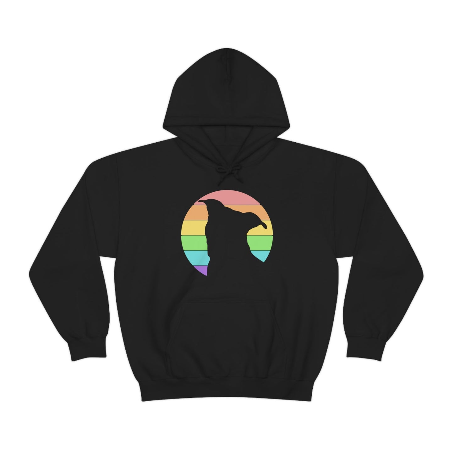 LGBTQ+ Pride | Pit Bull Silhouette | Hooded Sweatshirt - Detezi Designs-10337931453675201945