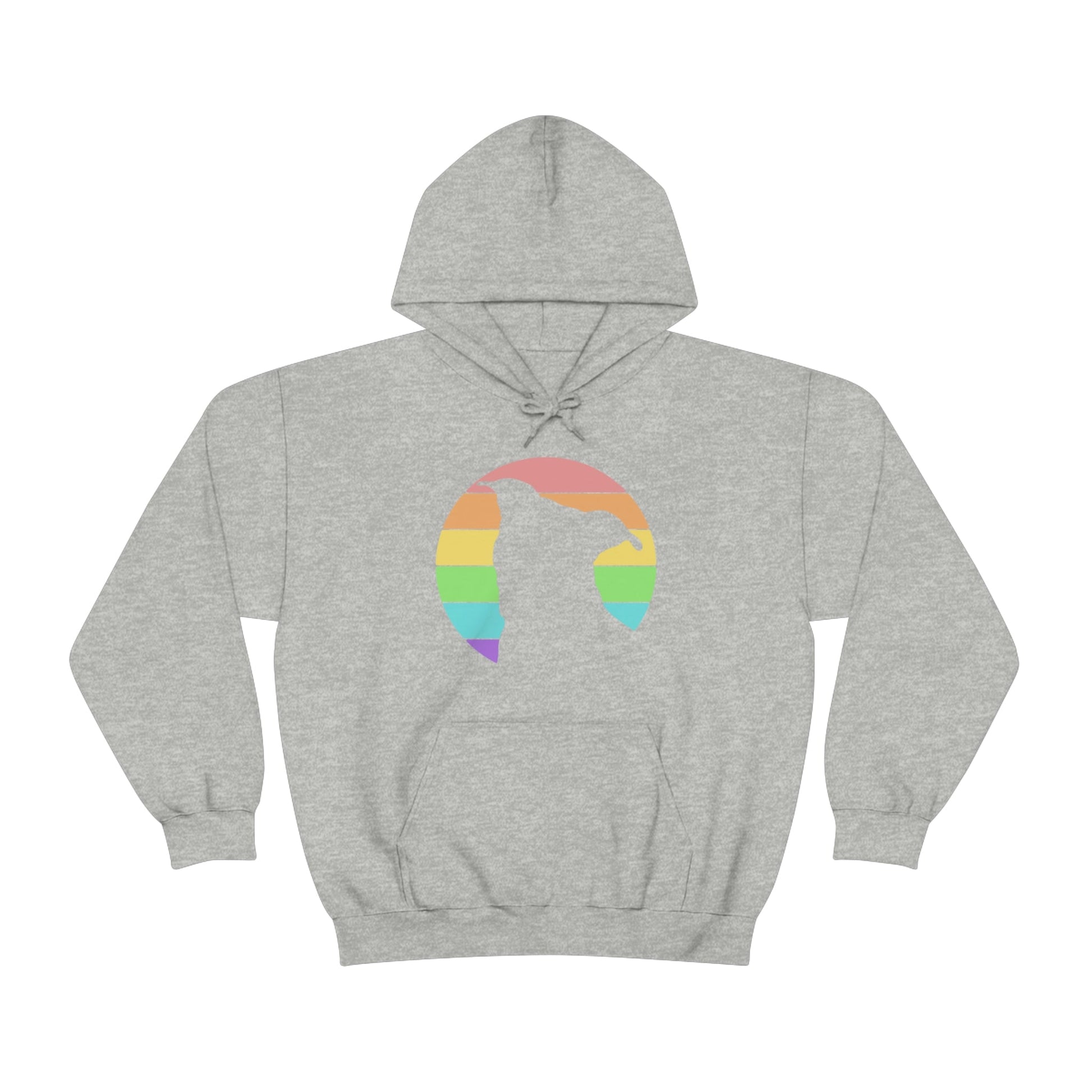 LGBTQ+ Pride | Pit Bull Silhouette | Hooded Sweatshirt - Detezi Designs-16882240069405680864