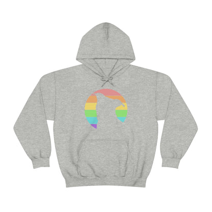 LGBTQ+ Pride | Pit Bull Silhouette | Hooded Sweatshirt - Detezi Designs-16882240069405680864