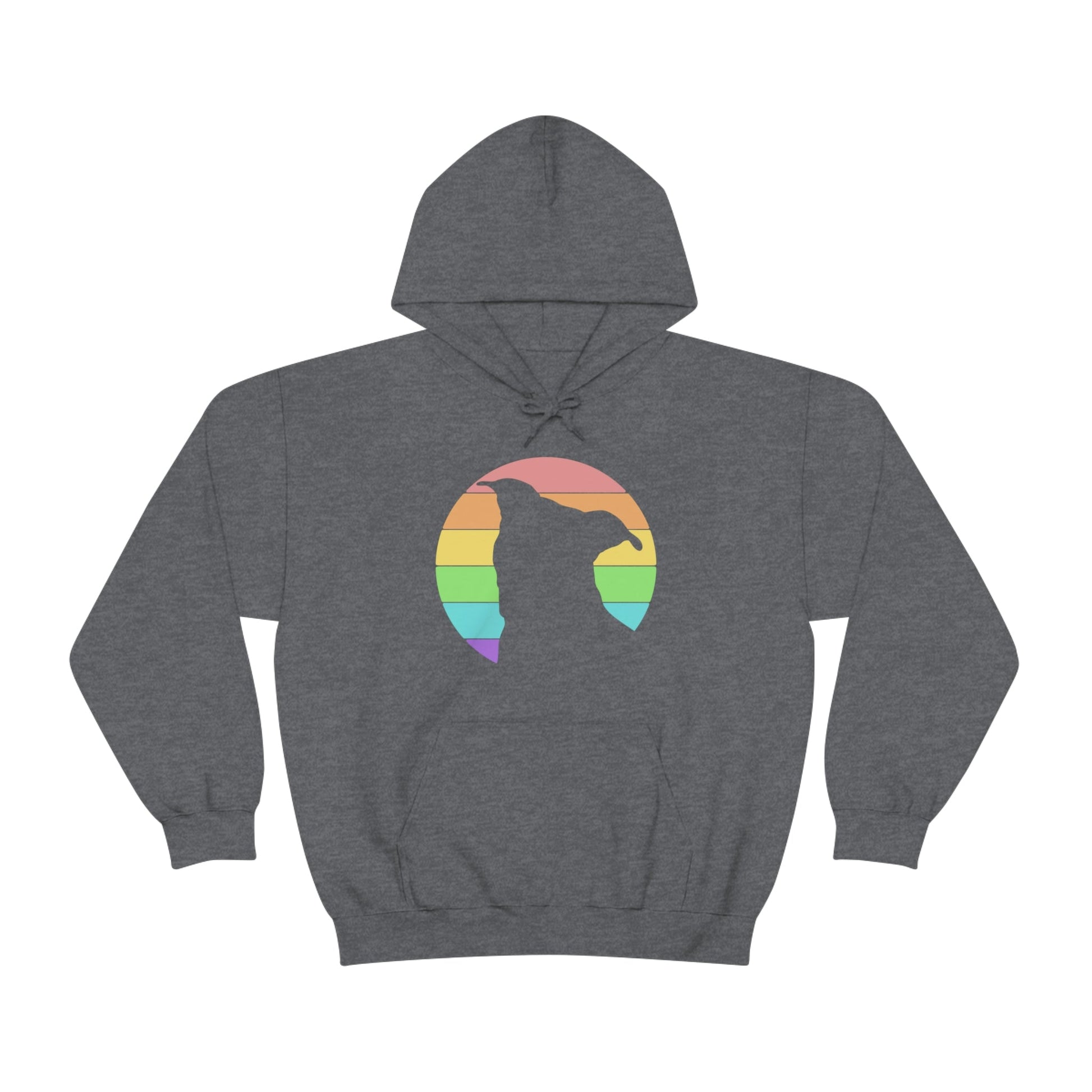 LGBTQ+ Pride | Pit Bull Silhouette | Hooded Sweatshirt - Detezi Designs-19258627236269502894