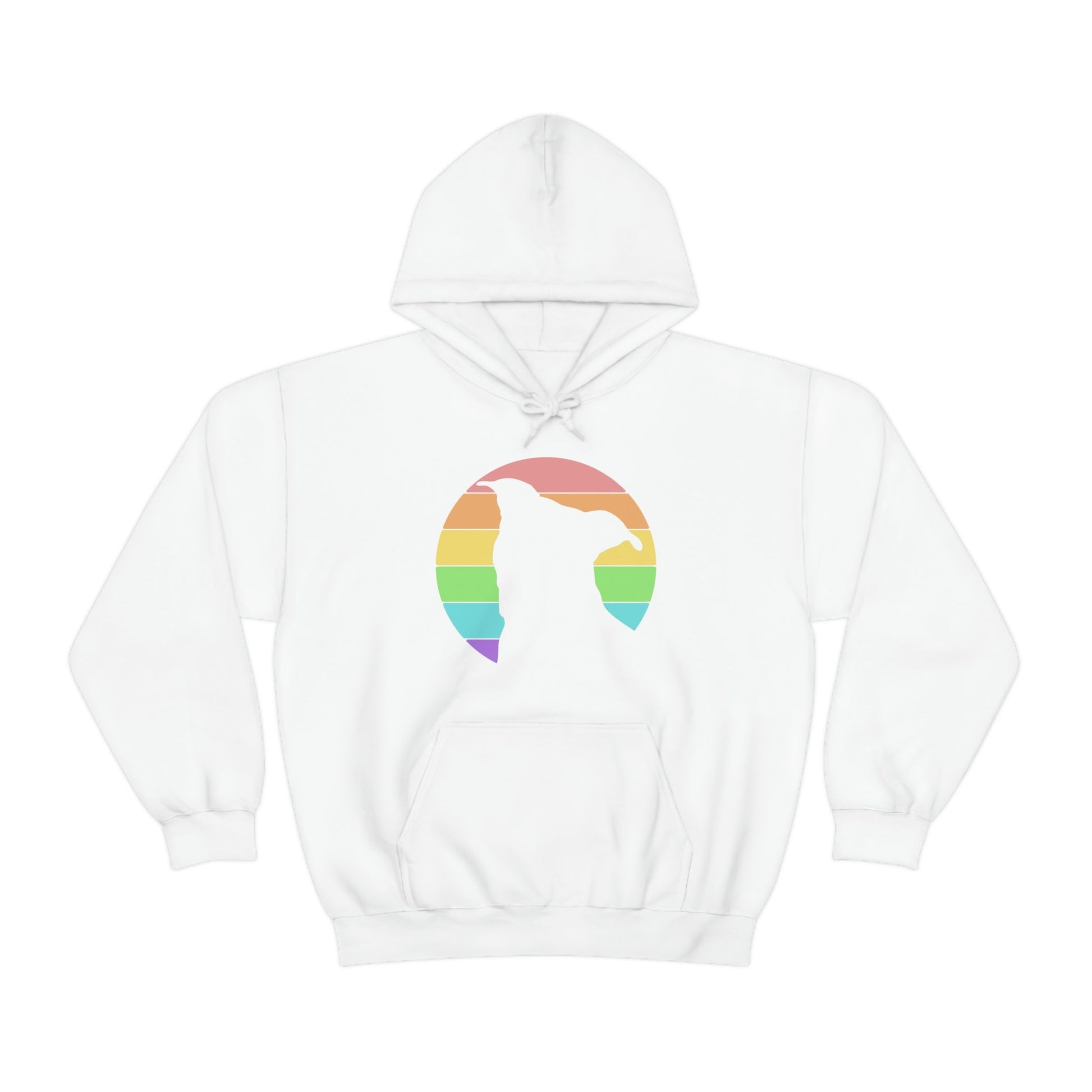 LGBTQ+ Pride | Pit Bull Silhouette | Hooded Sweatshirt - Detezi Designs-21915775212344914489