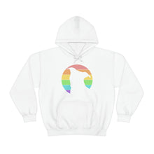 Load image into Gallery viewer, LGBTQ+ Pride | Pit Bull Silhouette | Hooded Sweatshirt - Detezi Designs-21915775212344914489
