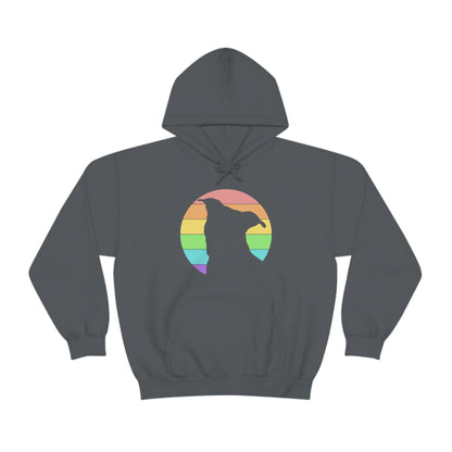 LGBTQ+ Pride | Pit Bull Silhouette | Hooded Sweatshirt - Detezi Designs-26263280747419168214