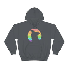 Load image into Gallery viewer, LGBTQ+ Pride | Pit Bull Silhouette | Hooded Sweatshirt - Detezi Designs-26263280747419168214
