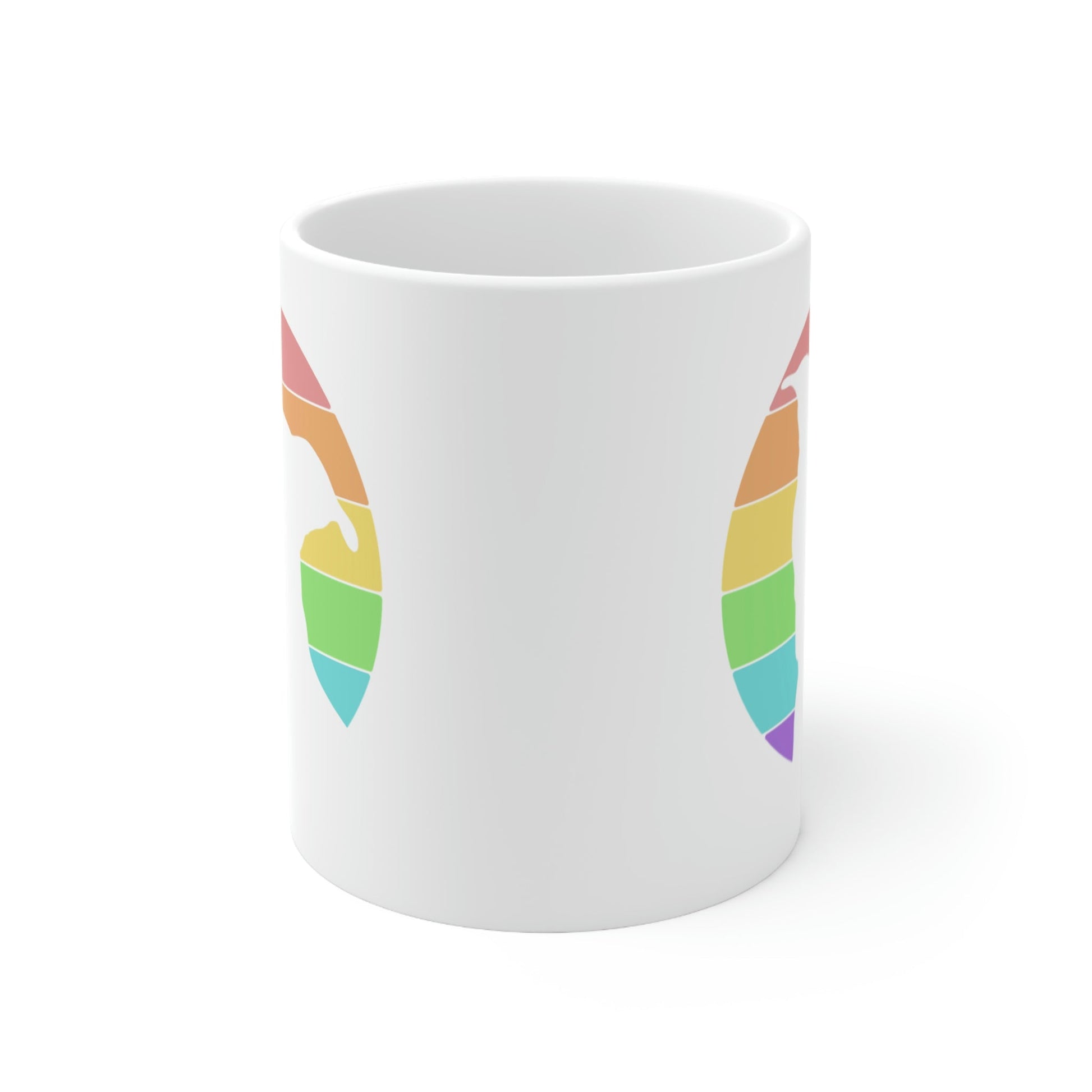 LGBTQ+ Pride | Pit Bull Silhouette | Mug - Detezi Designs-24217482943236569985