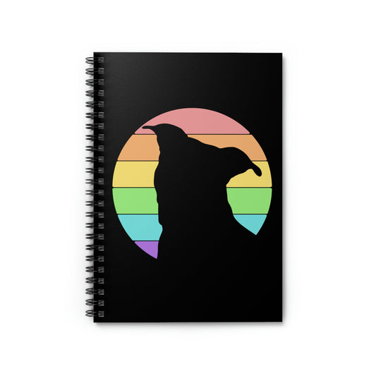 LGBTQ+ Pride | Pit Bull Silhouette | Notebook - Detezi Designs-21817124086007660423