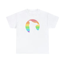 Load image into Gallery viewer, LGBTQ+ Pride | Pit Bull Silhouette | T-shirt - Detezi Designs-25521653891847805174
