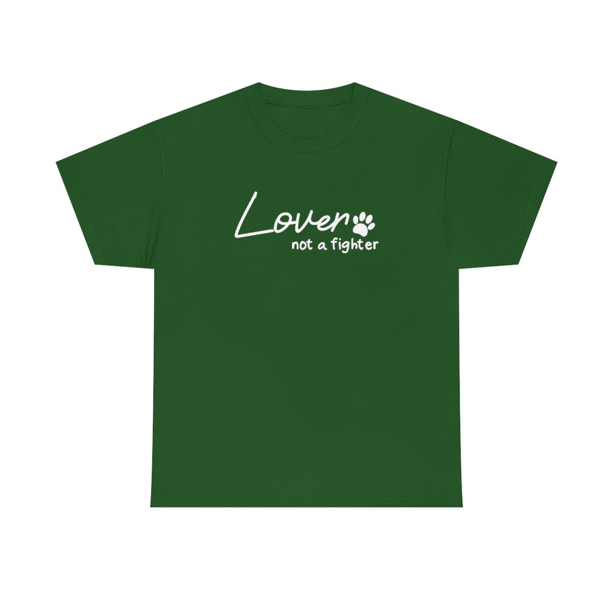 Lover, Not A Fighter | Text Tees - Detezi Designs-19620096011767768181