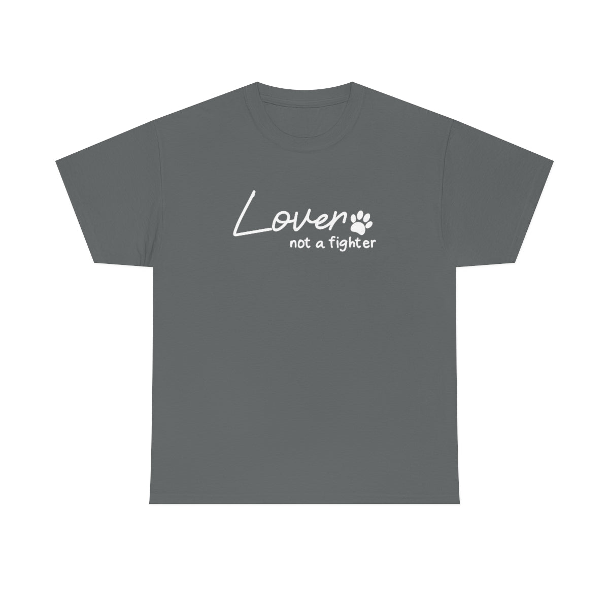 Lover, Not A Fighter | Text Tees - Detezi Designs-22291173464681972098