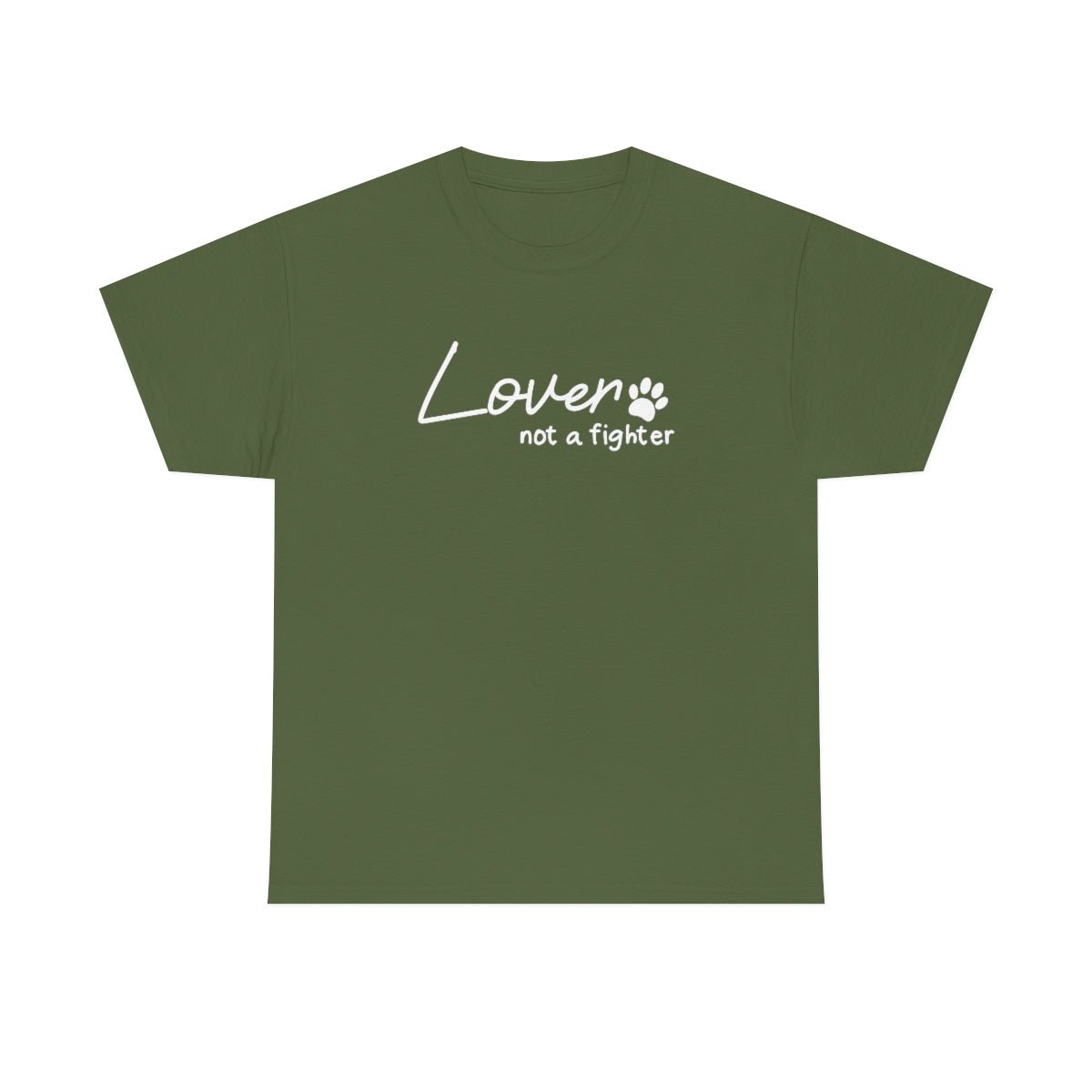 Lover, Not A Fighter | Text Tees - Detezi Designs-27438105869826983144