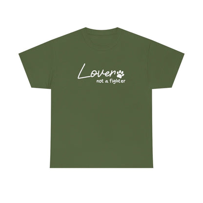 Lover, Not A Fighter | Text Tees - Detezi Designs-27438105869826983144