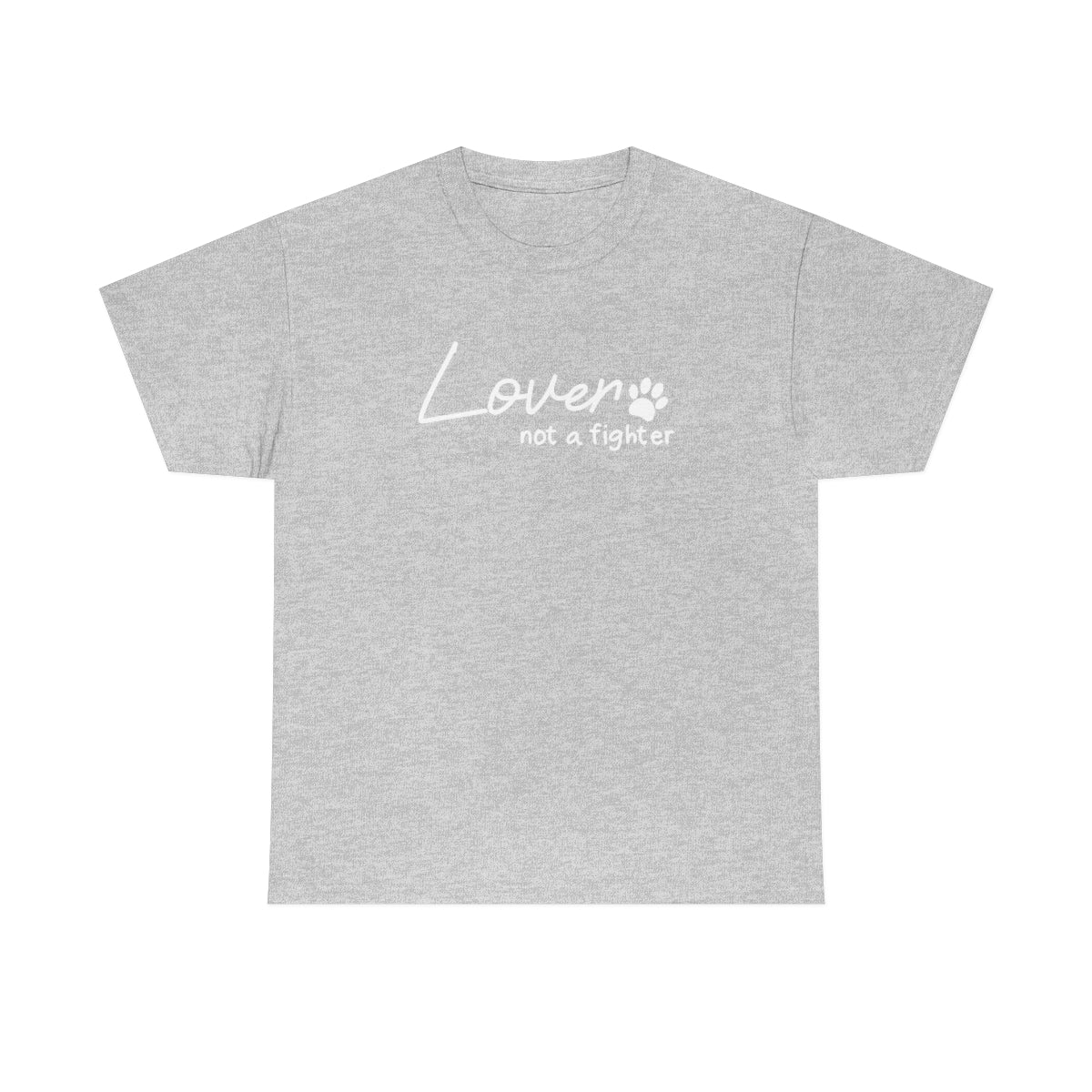 Lover, Not A Fighter | Text Tees - Detezi Designs-27951859212581585107