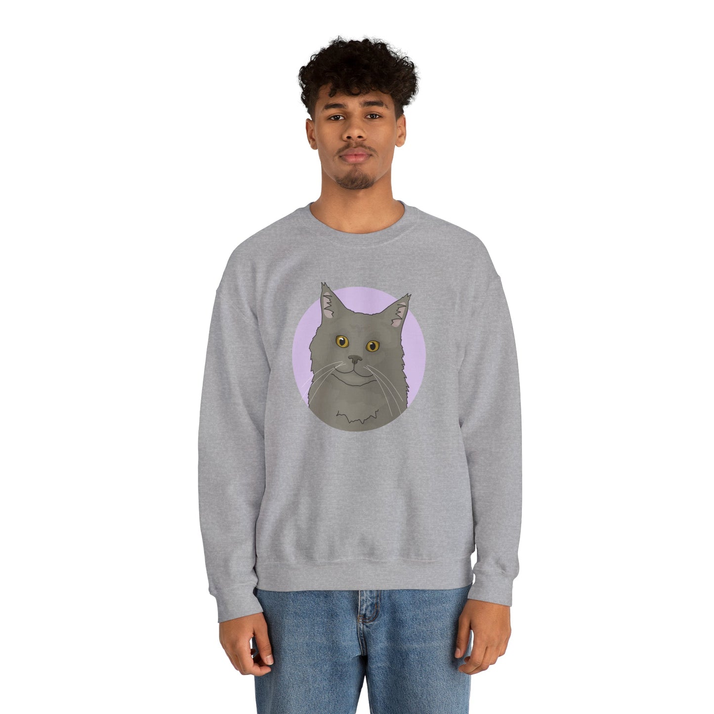 Maine Coon | Crewneck Sweatshirt - Detezi Designs-32565494656699485165