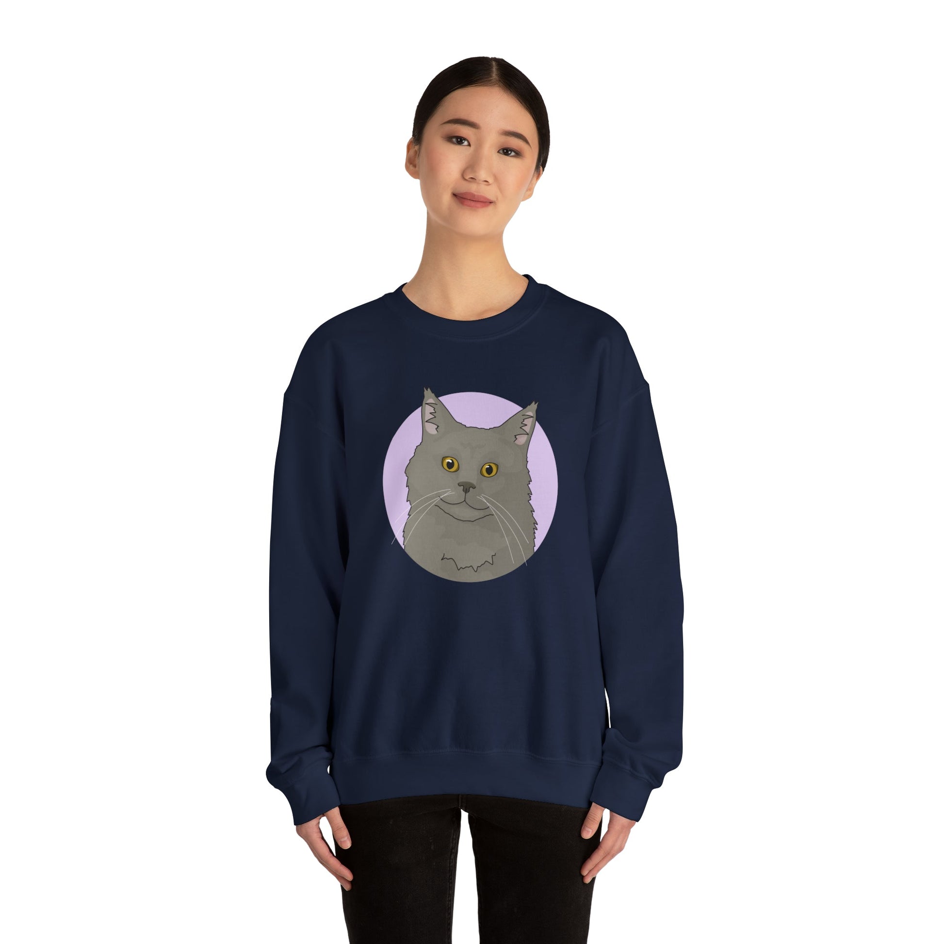 Maine Coon | Crewneck Sweatshirt - Detezi Designs-32565494656699485165