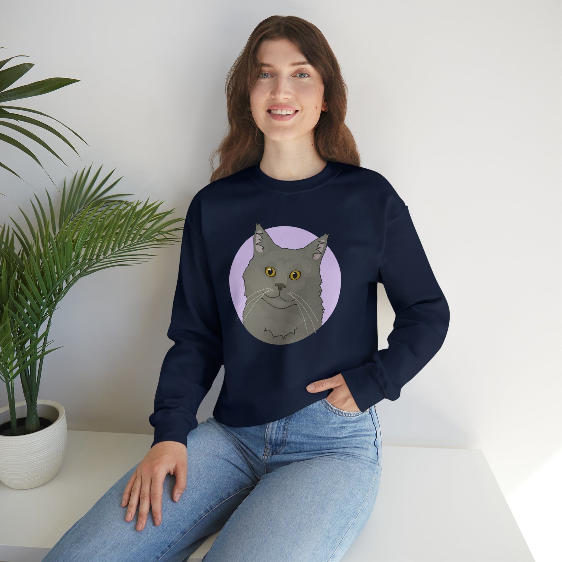 Maine Coon | Crewneck Sweatshirt - Detezi Designs-32565494656699485165