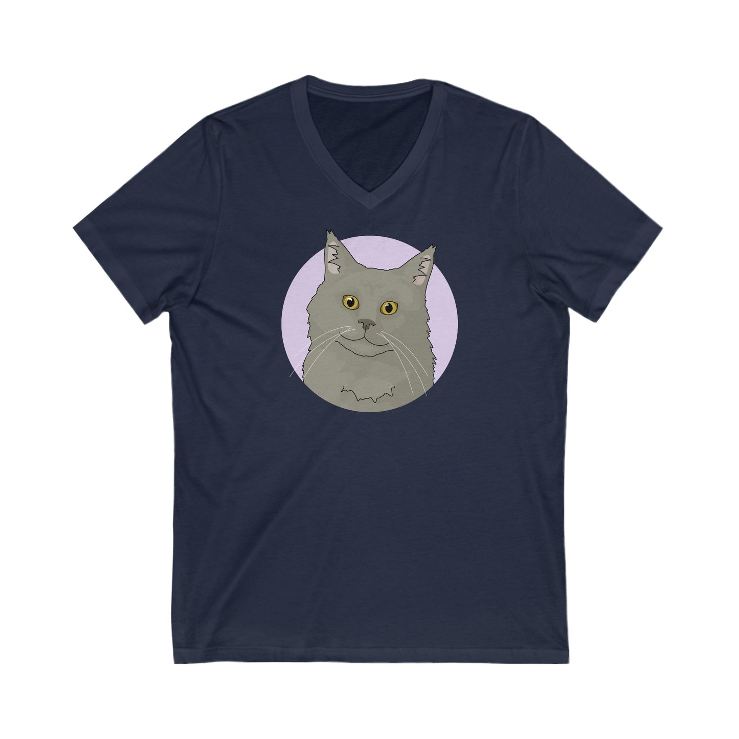 Maine Coon | Unisex V-Neck Tee - Detezi Designs-11546988325586410082